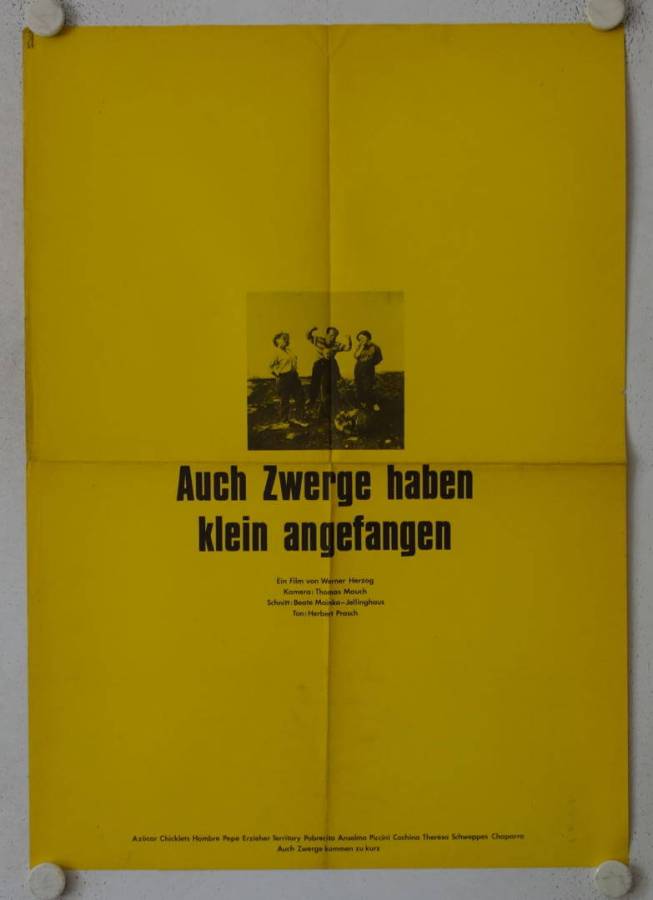 Even Dwarfs Started Small original release german movie poster